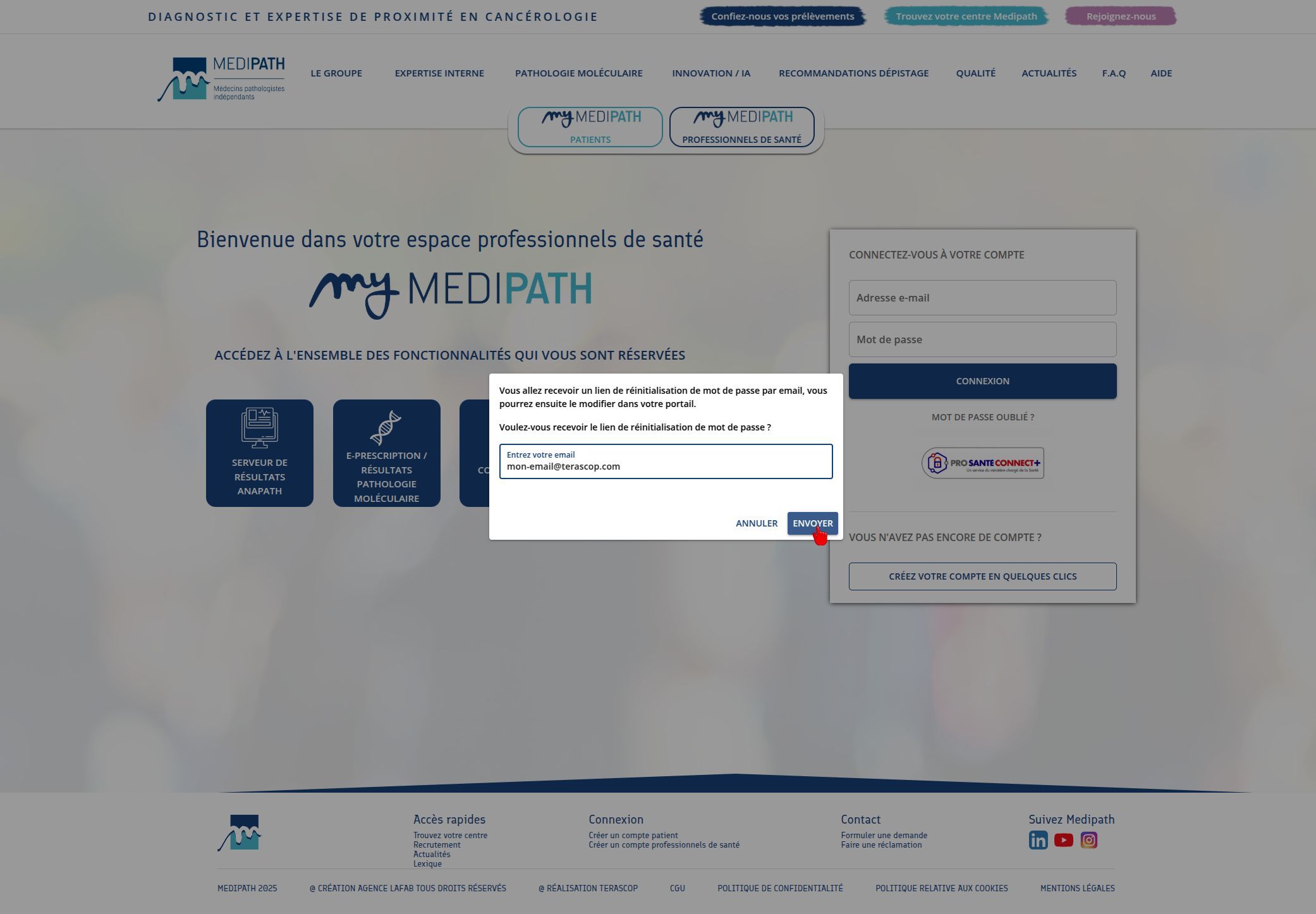 Mot de passe oublié